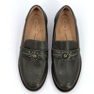 Brioso Frisco Leather Loafers Flats Womens 8 Preppy Old Money Office Work Twee